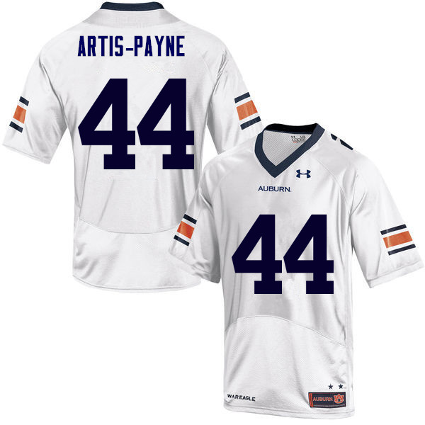 Men's Auburn Tigers #44 Cameron Artis-Payne White College Stitched Football Jersey